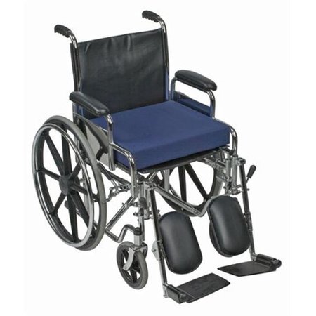 MABIS Mabis 513-8021-2400 Standard Polyfoam Wheelchair Cushion - 16 x 18 x 3 - Navy 513-8021-2400